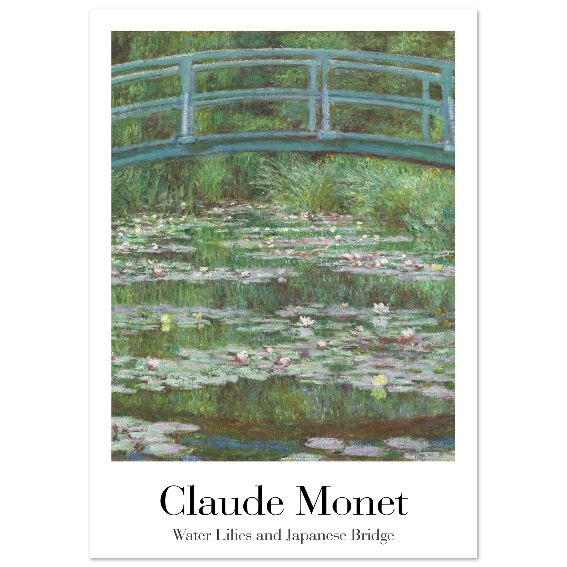 Water Lilies and Japanese Bridge - by Claude Monet