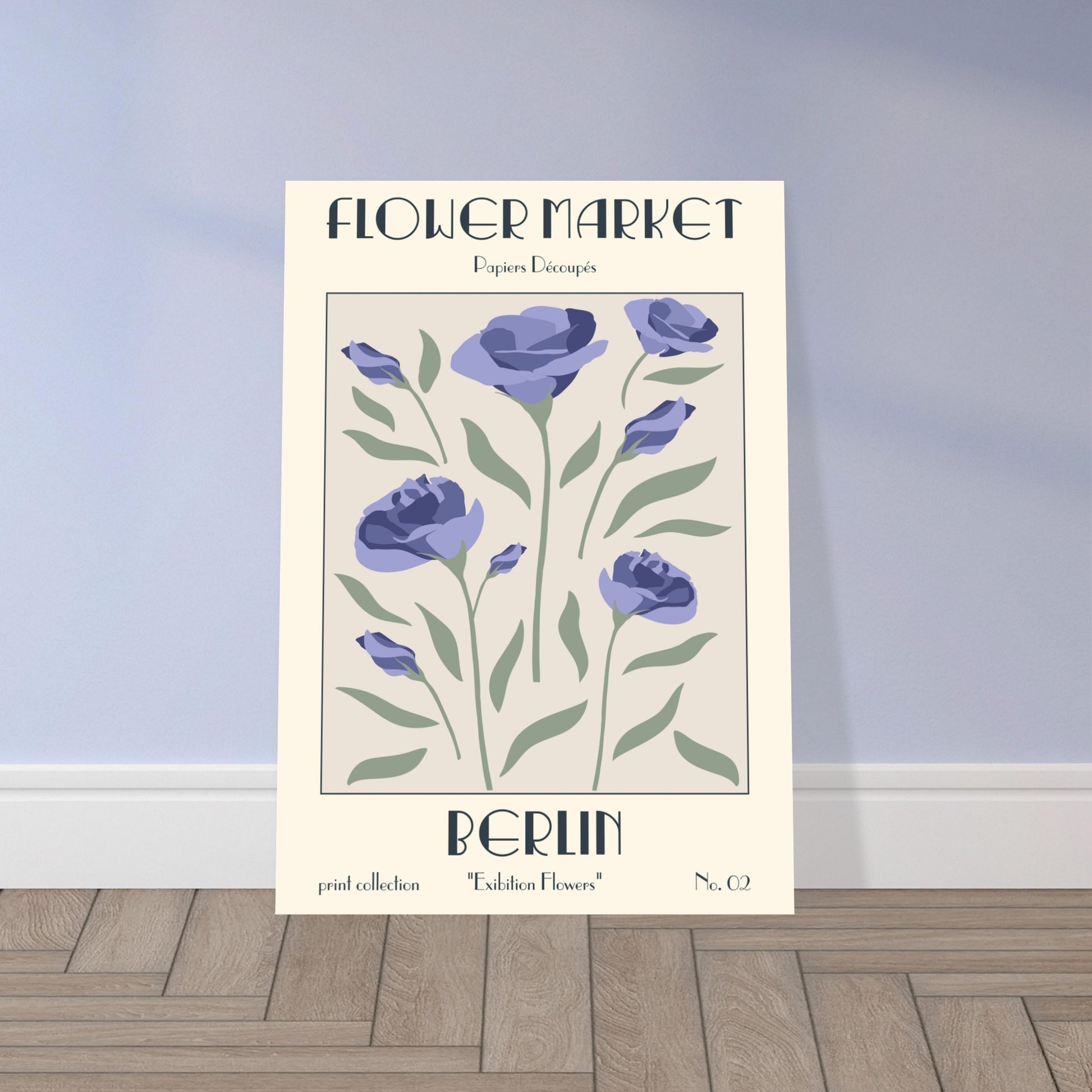 Berlin flower market-inspired poster