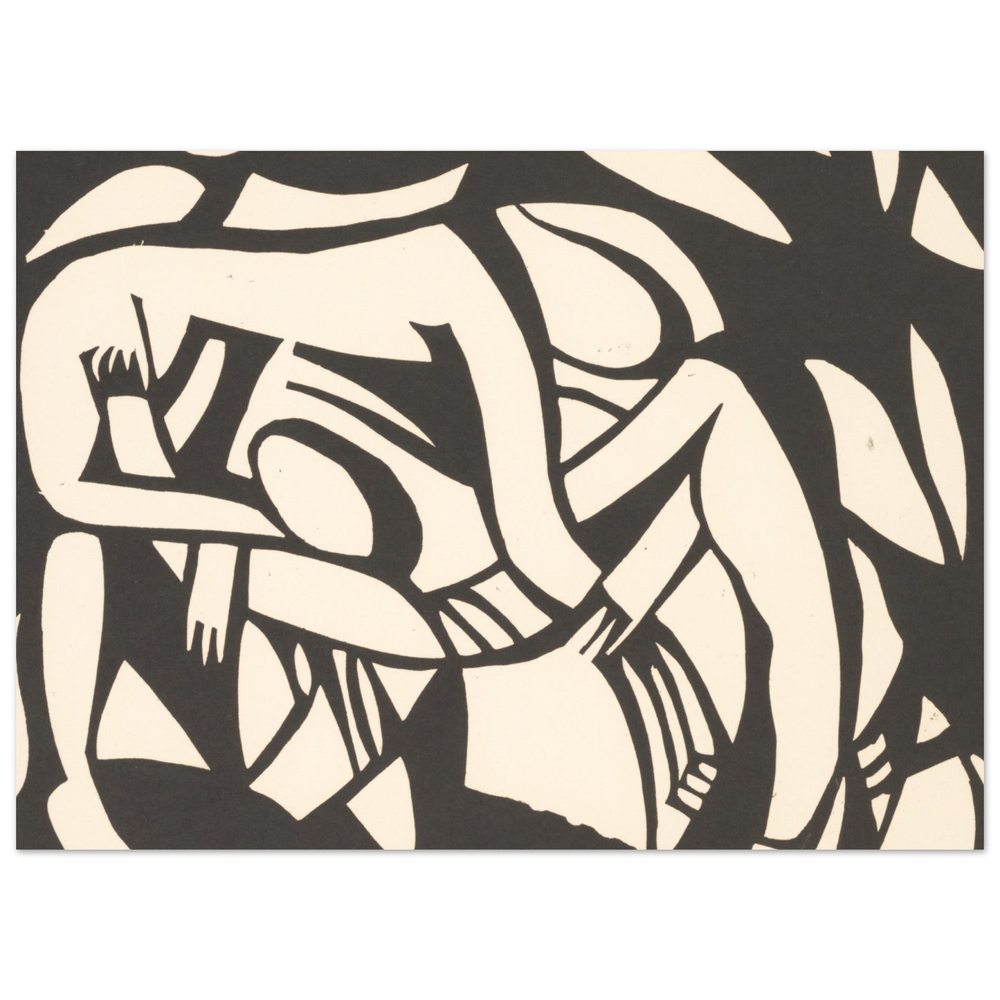Wrestlers - by Henri Gaudier-Brzeska