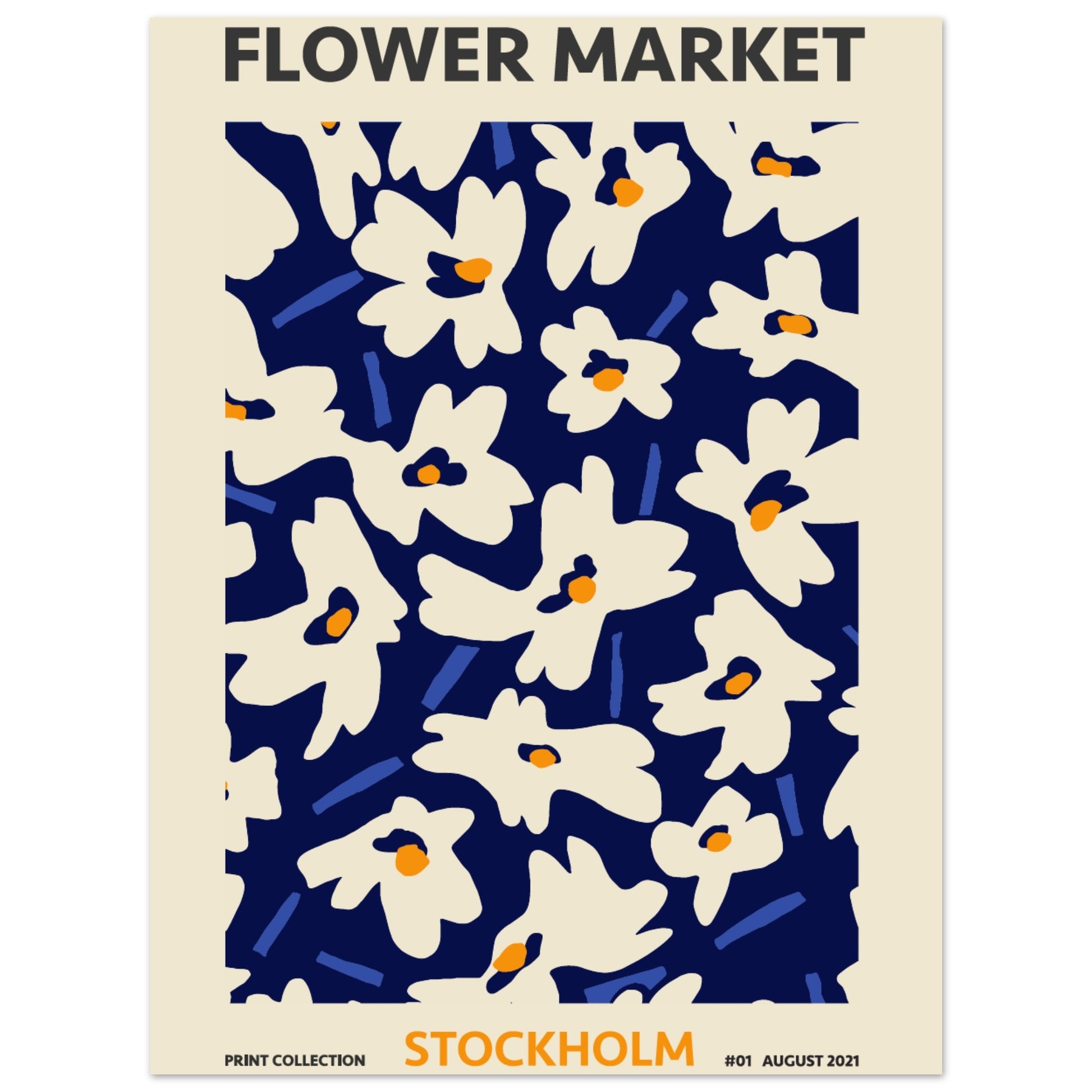 Stockholm Flower Market exhibition art print