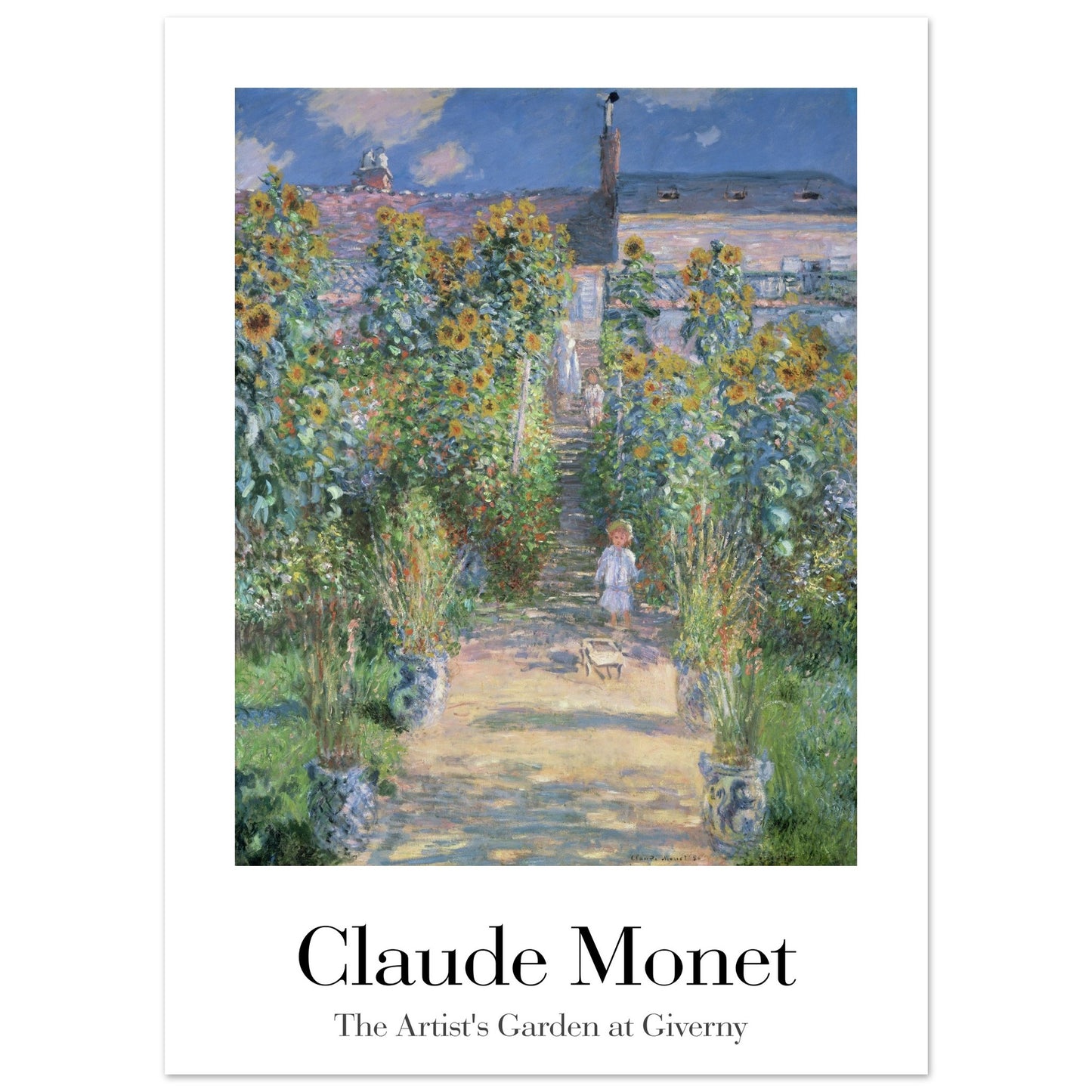 The Artist's Garden at Giverny - by Claude Monet