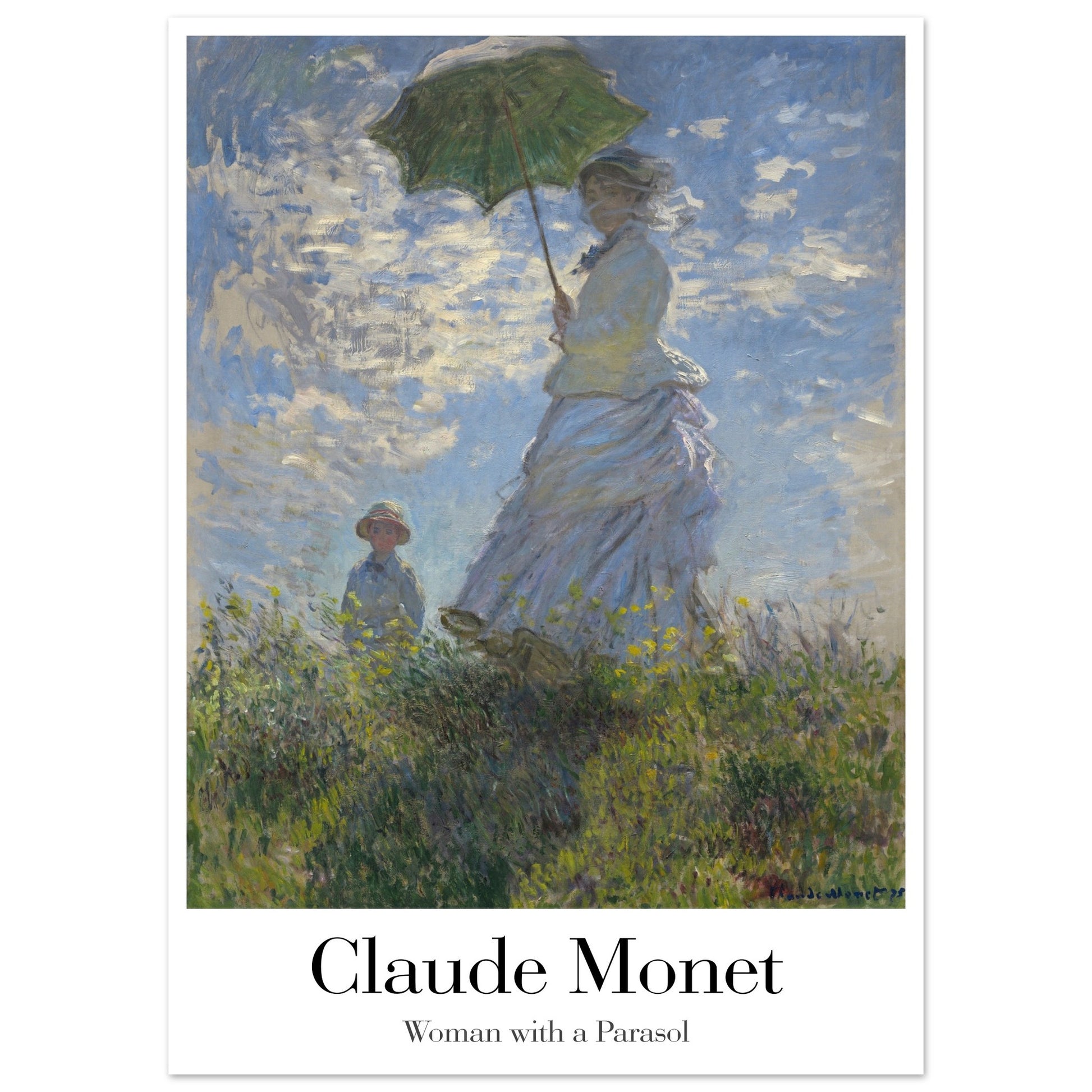 Woman with a Parasol - by Claude Monet