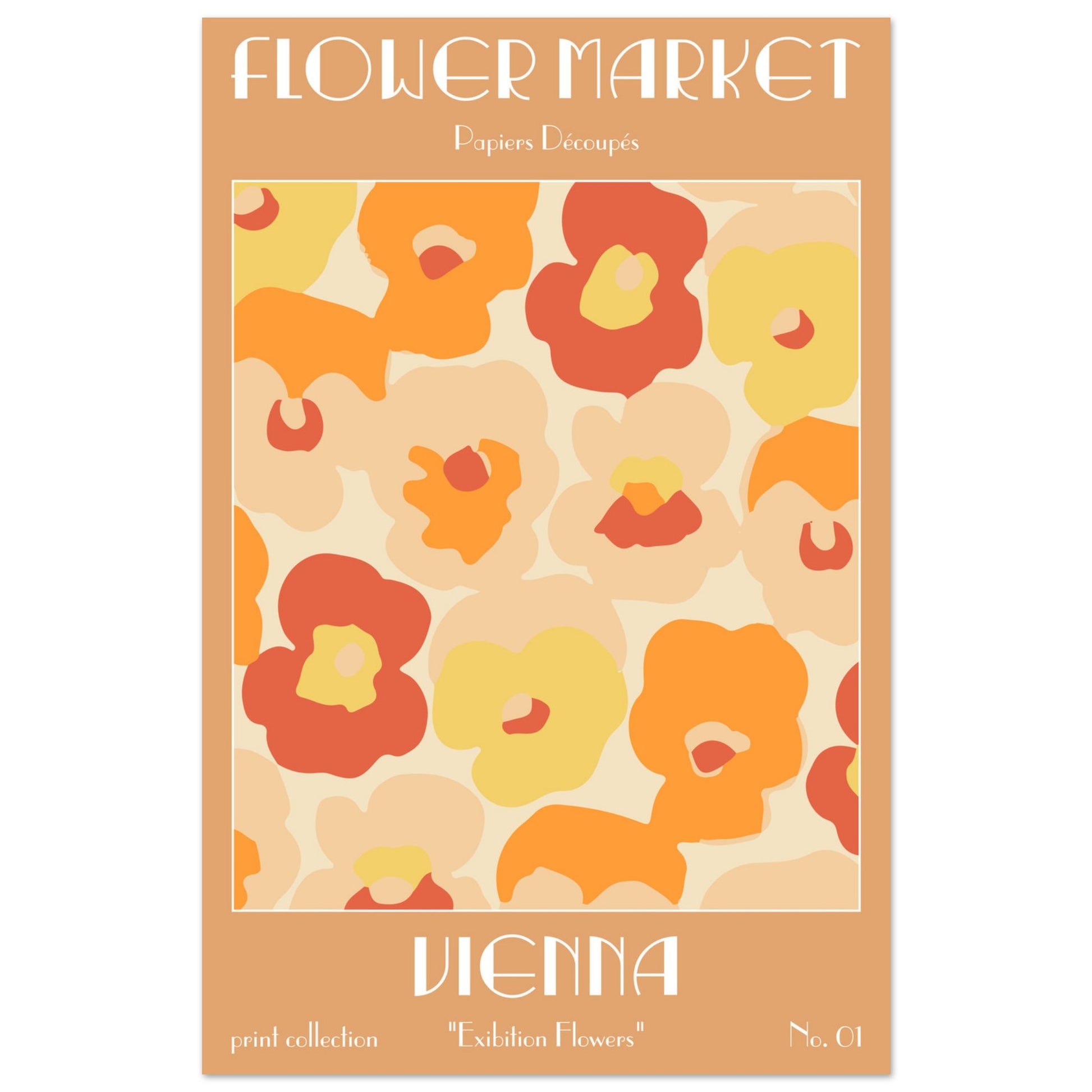 Vienna Flower Market exhibition art print