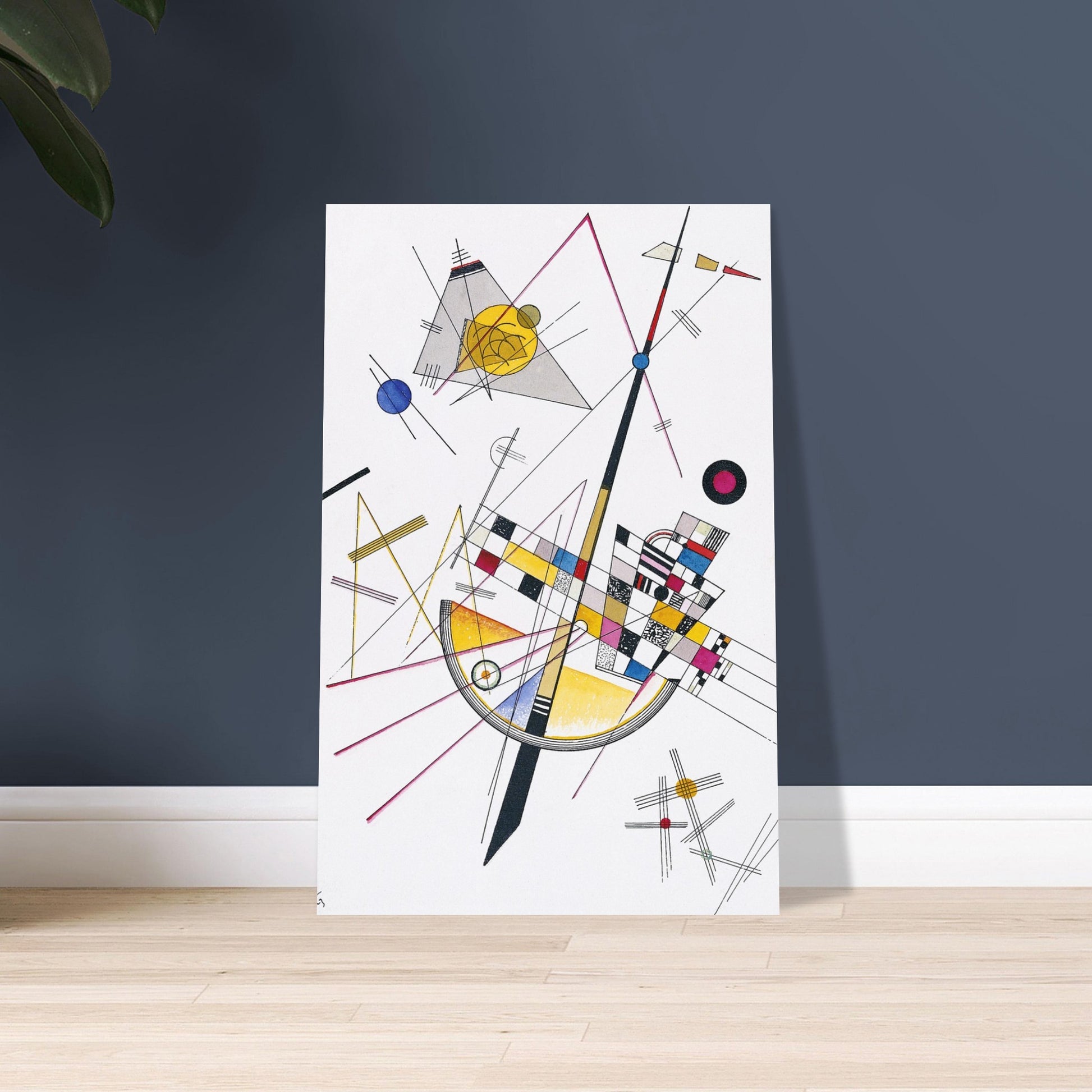 Poster of Wassily Kandinsky's Delicate Tension - A captivating art print of harmonious hues and abstract allure