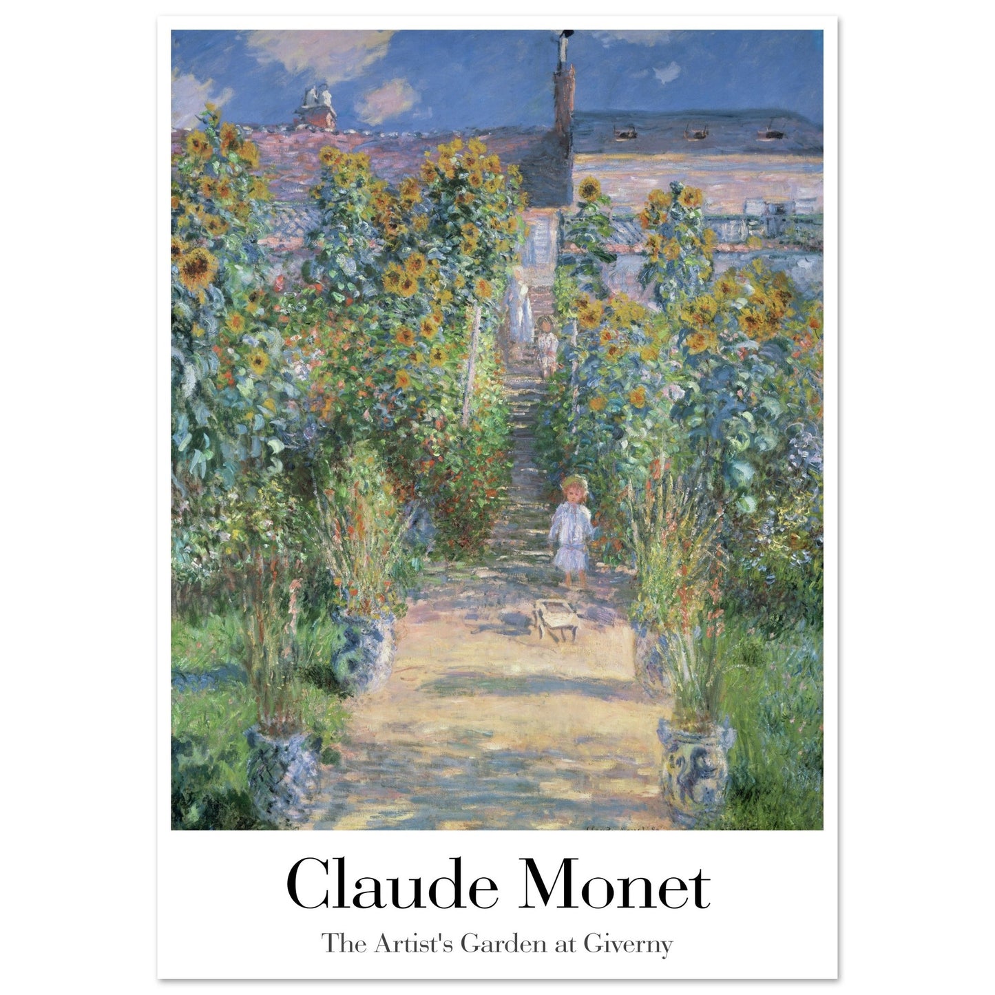 The Artist's Garden at Giverny - by Claude Monet