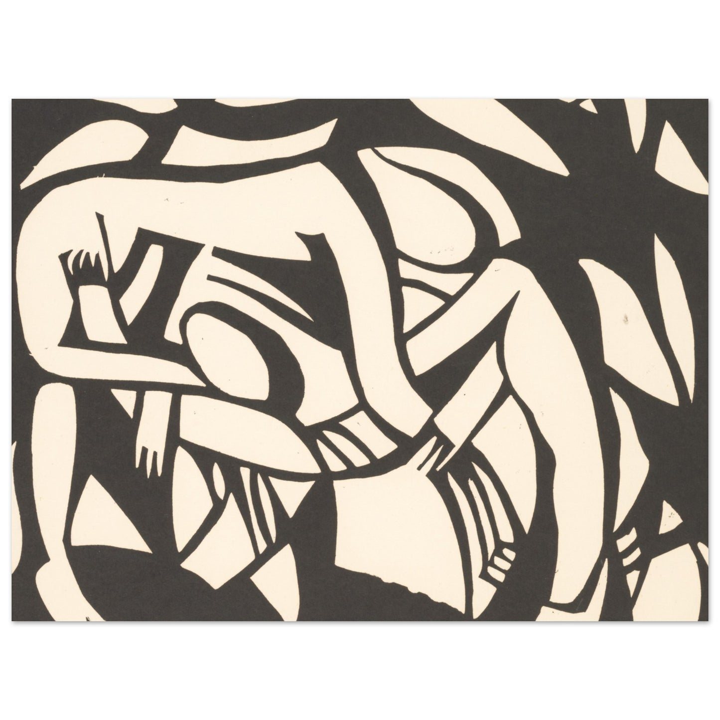 Wrestlers - by Henri Gaudier-Brzeska