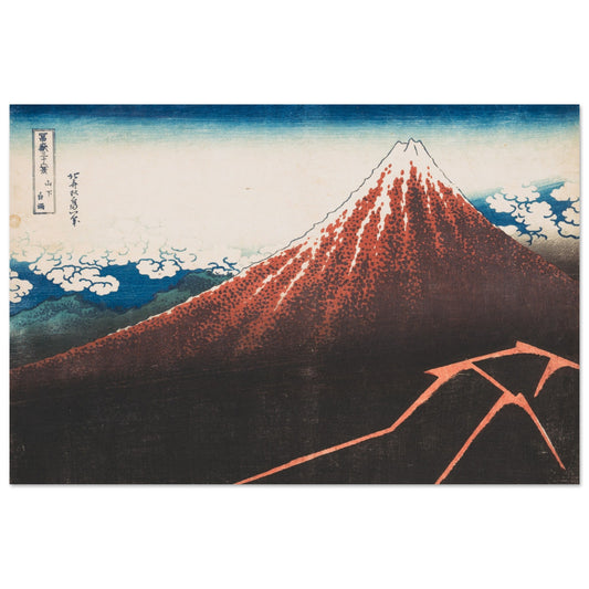 Storm Below Mount Fuji -by Katsushika Hokusai