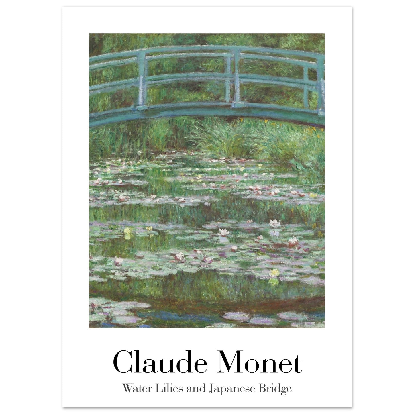 Water Lilies and Japanese Bridge - by Claude Monet