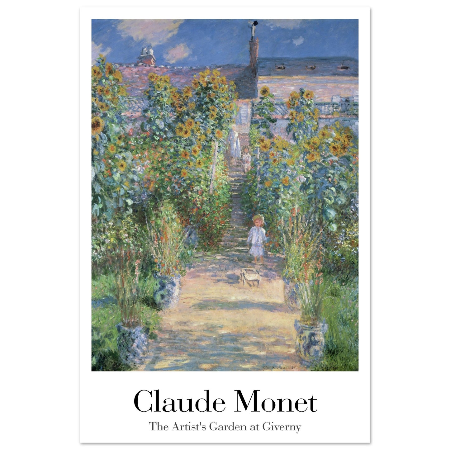 The Artist's Garden at Giverny - by Claude Monet