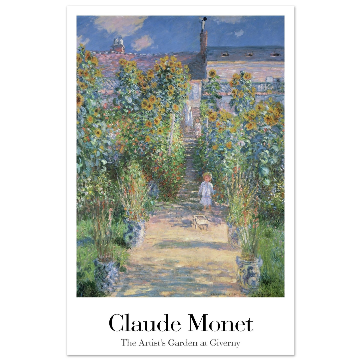 The Artist's Garden at Giverny - by Claude Monet