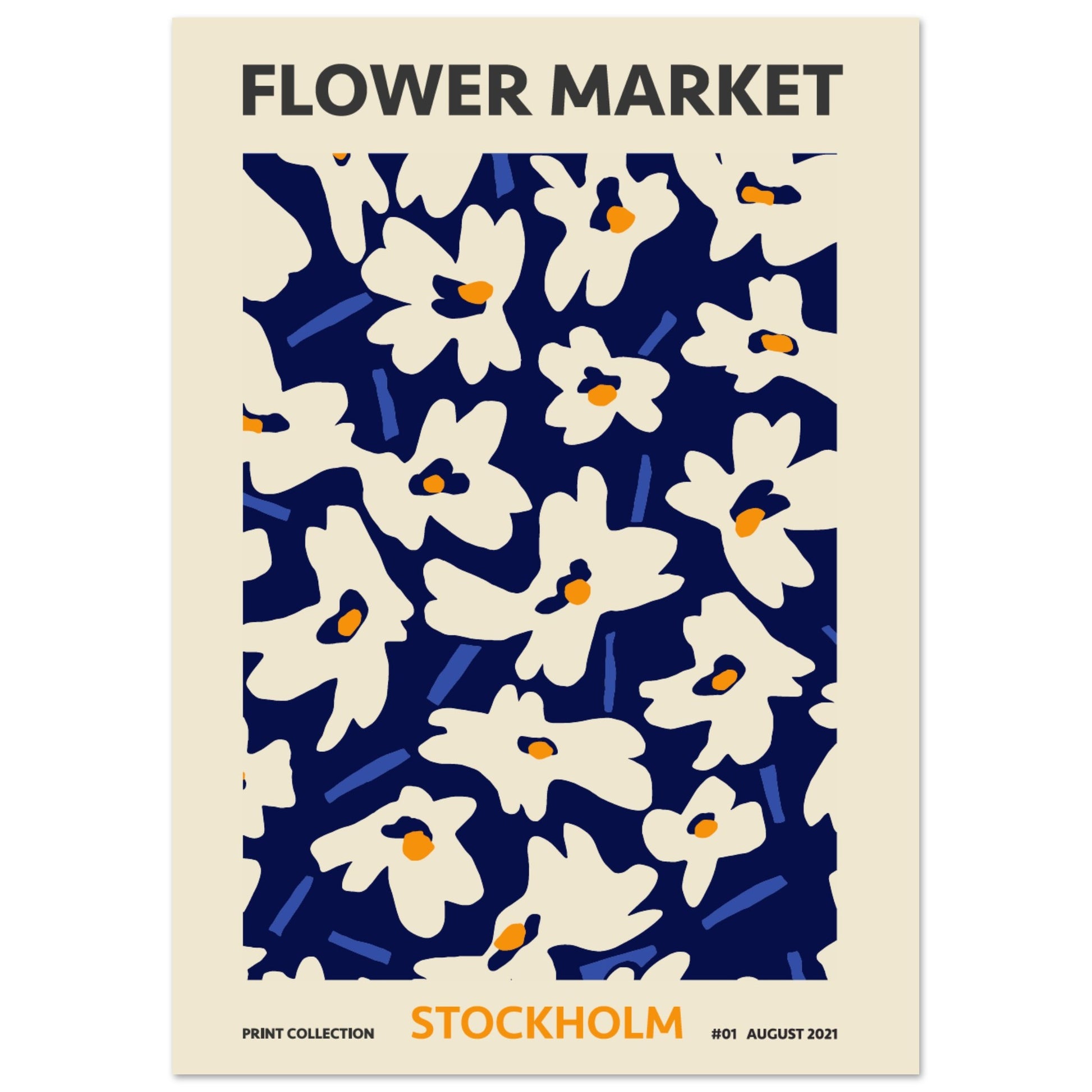 Stockholm Flower Market exhibition art print