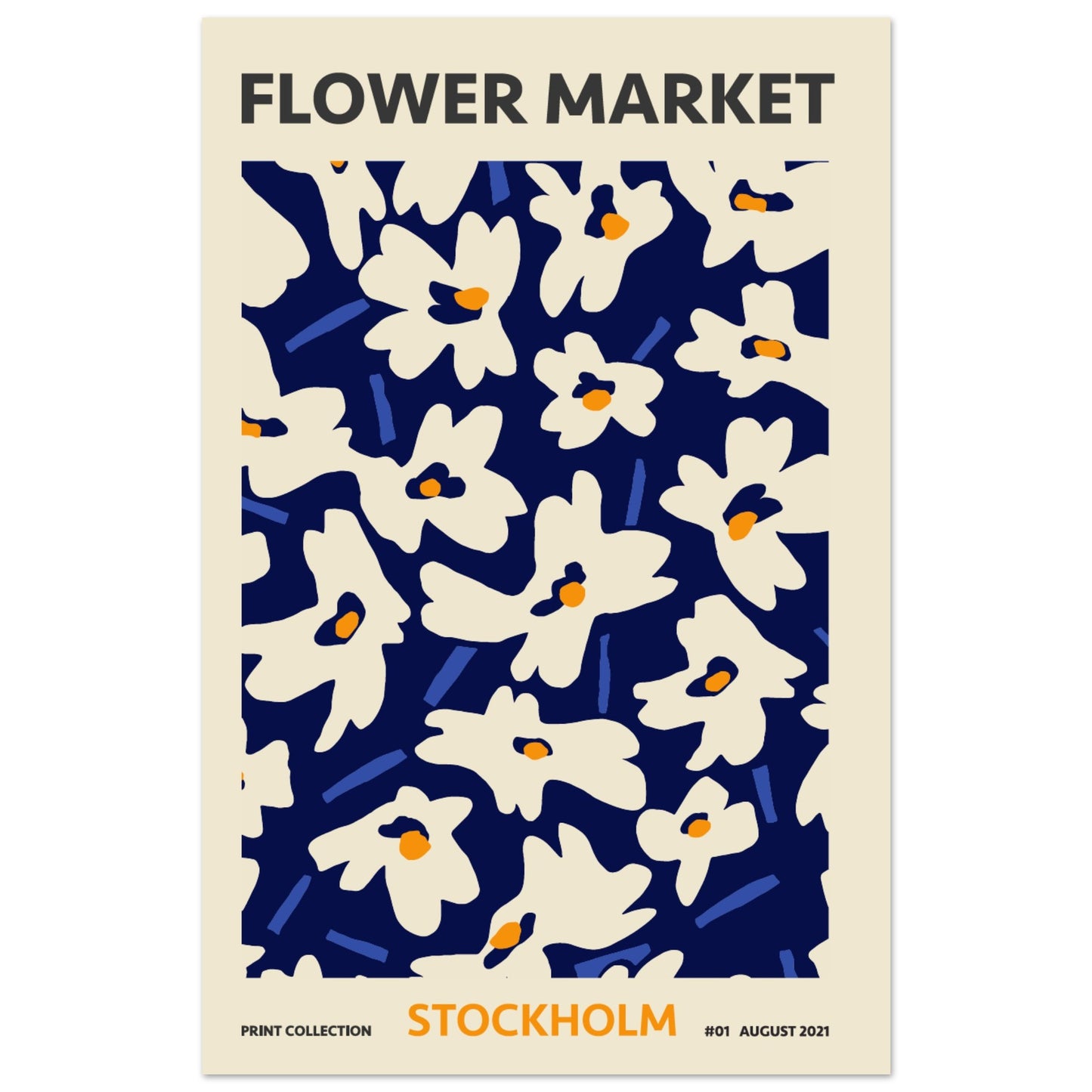 Stockholm Flower Market exhibition art print