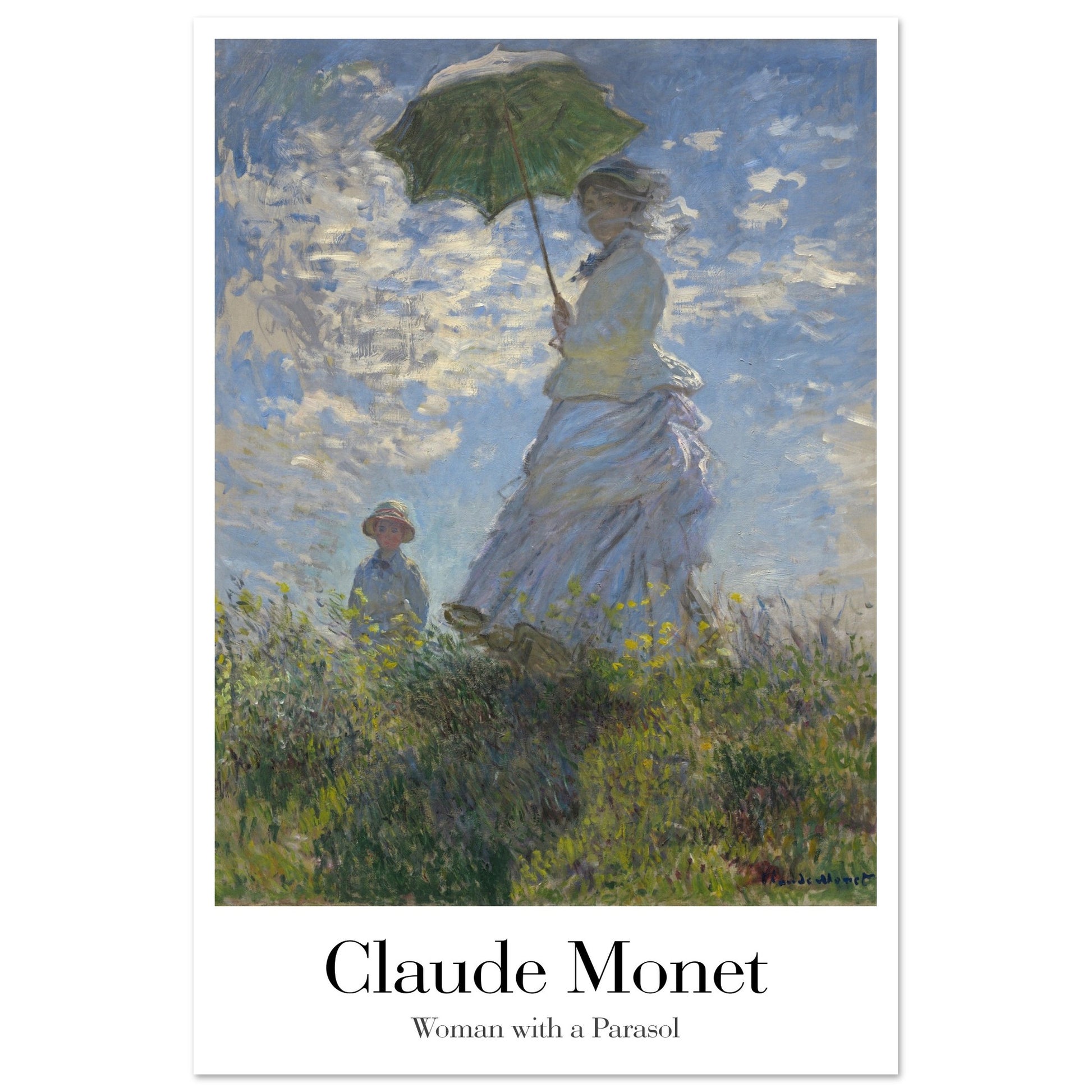 Woman with a Parasol - by Claude Monet