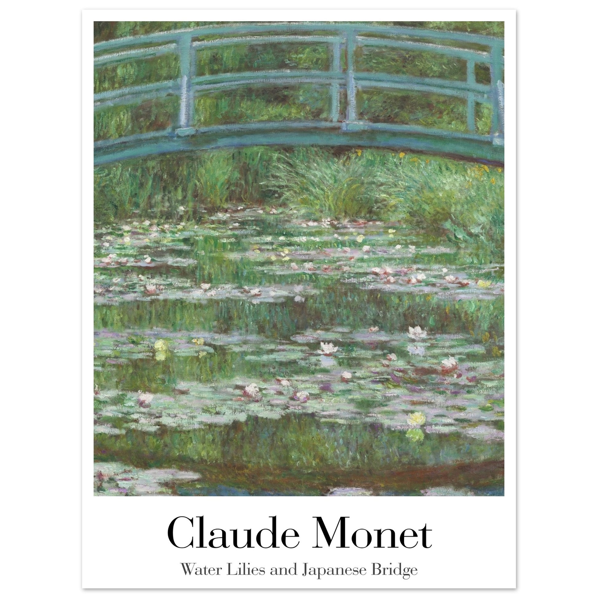 Water Lilies and Japanese Bridge - by Claude Monet