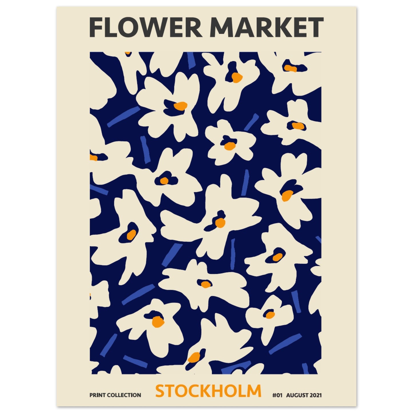 Stockholm Flower Market exhibition art print