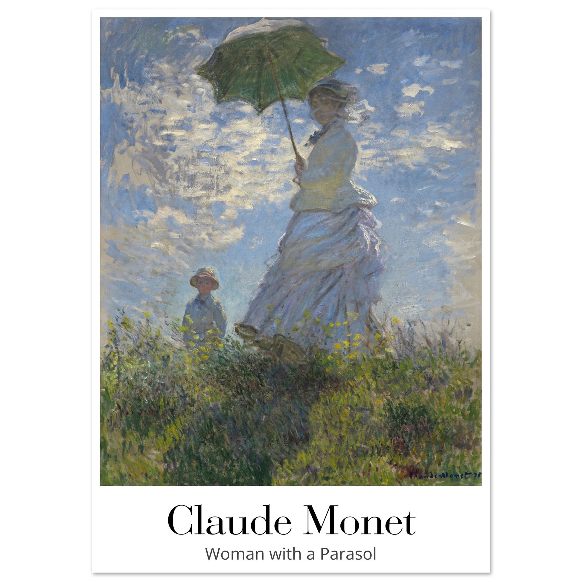 Woman with a Parasol - by Claude Monet